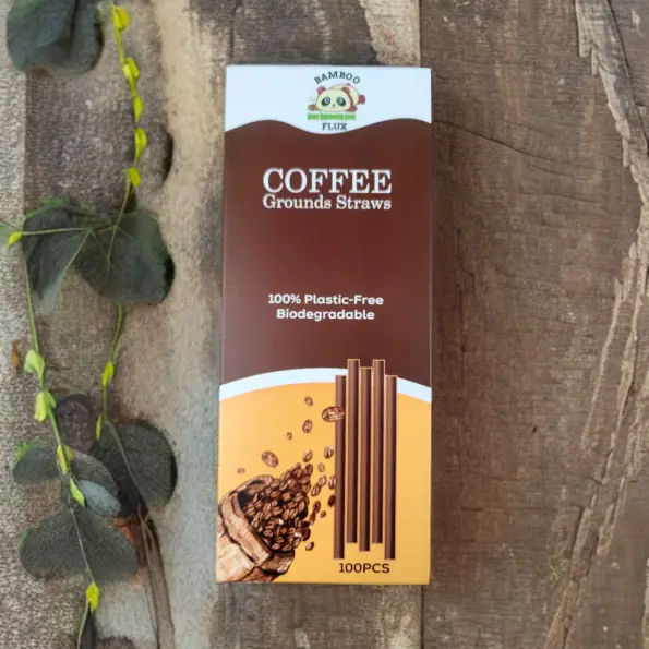 Eco-Friendly Coffee Grounds Straw