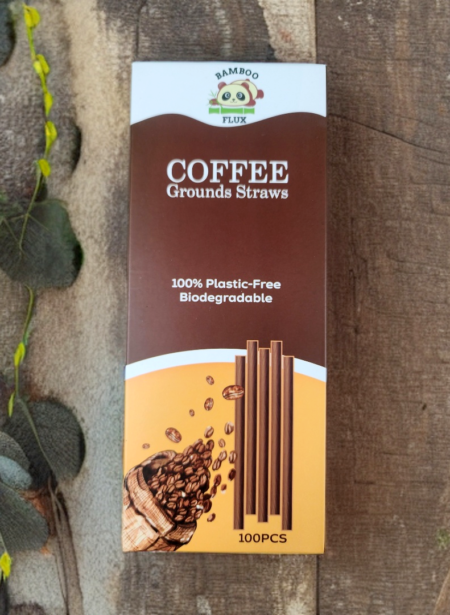 Eco-Friendly Coffee Grounds Straw